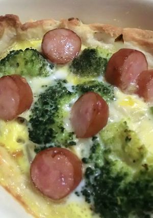 グラタン皿でキッシュ-レシピのメイン写真