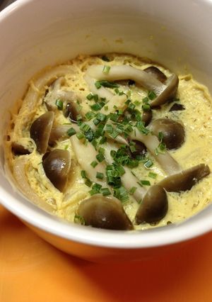 うどん入り！レンジで作る茶碗蒸し-レシピのメイン写真