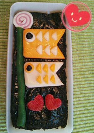 子供の日♪鯉のぼりのキャラ弁(*^^*)-レシピのメイン写真