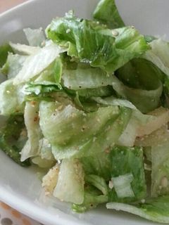 レタスとたくあんのゴマ和え-レシピのメイン写真
