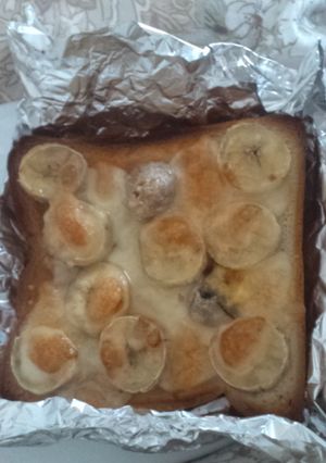 超簡単！バナナチーズトースト♪-レシピのメイン写真