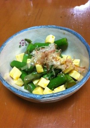 簡単アスパラチーズの醤油和え。-レシピのメイン写真