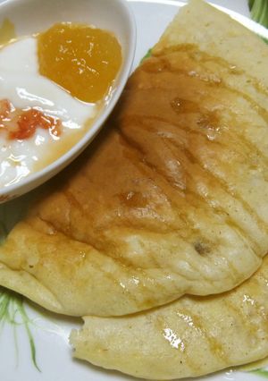 バナナとヨーグルトのパンケーキ-レシピのメイン写真