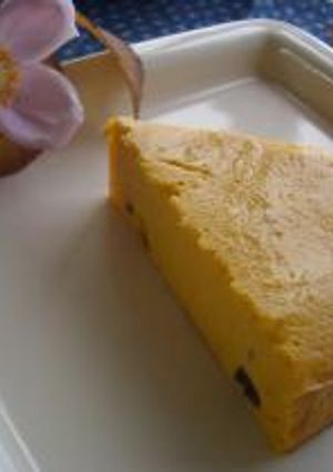 かぼちゃとラムレーズンの低コレチーズケーキ-レシピのメイン写真
