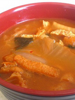 キムチ入りの味噌汁-レシピのメイン写真