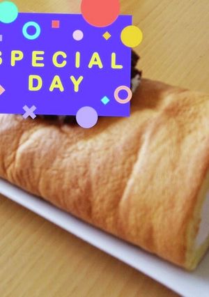 シフォンロールケーキ＊堂島ロール風-レシピのメイン写真
