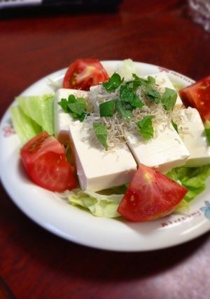 豆腐とじゃこのサラダ-レシピのメイン写真