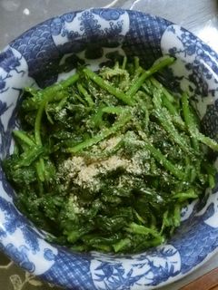 三つ葉法連草のお浸しわさびソース和え-レシピのメイン写真