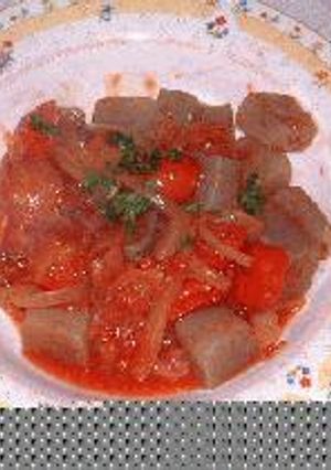 こんにゃくのトマト煮-レシピのメイン写真