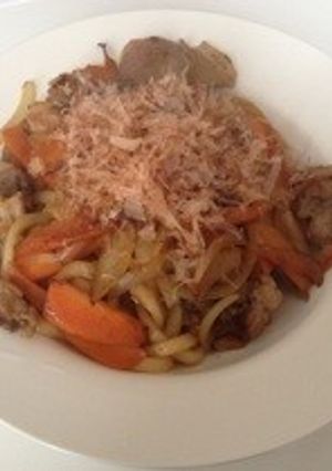 めんつゆで焼うどん♪-レシピのメイン写真