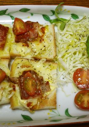 ピッザ風トースト-レシピのメイン写真