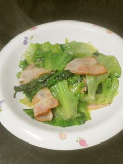 レタスとベーコンの炒めもの-レシピのメイン写真