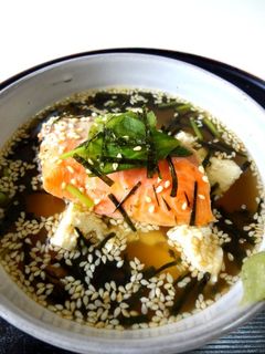 豆腐deなんちゃって鮭茶漬け♪-レシピのメイン写真