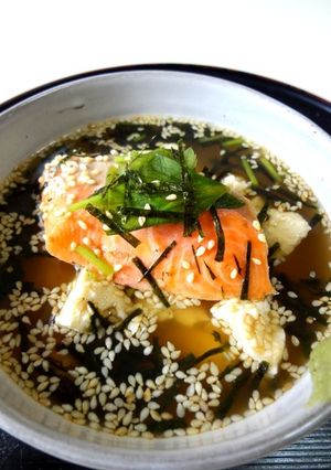 豆腐deなんちゃって鮭茶漬け♪-レシピのメイン写真