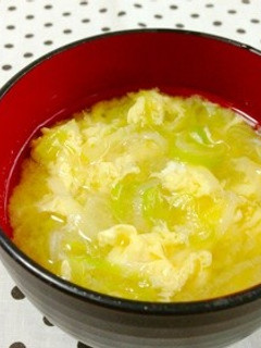 ふんわり♪長ネギのかき玉汁-レシピのメイン写真