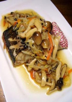 チビキ鯛の刺身と蒸しあんかけ-レシピのメイン写真