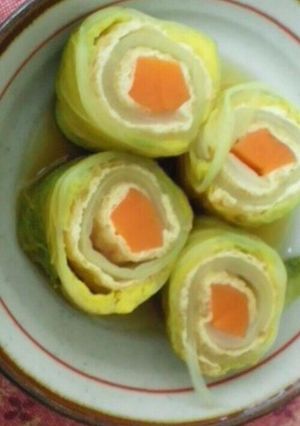 人参＆油揚げのロール白菜☆-レシピのメイン写真