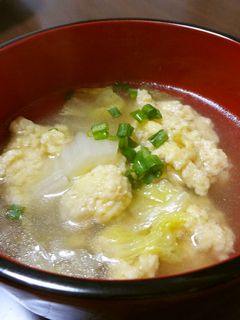 柔らか鶏団子のスープ-レシピのメイン写真