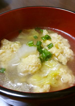 柔らか鶏団子のスープ-レシピのメイン写真