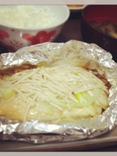 白身魚の味噌マヨホイル焼き♡-レシピのメイン写真