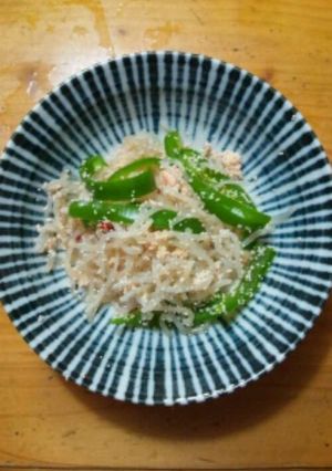 糸こんにゃくとピーマンの明太子和え-レシピのメイン写真
