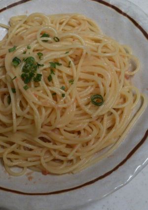 簡単明太子ﾊﾟｽﾀ-レシピのメイン写真