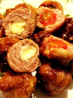 豚こま肉でトマトチーズ団子☆-レシピのメイン写真