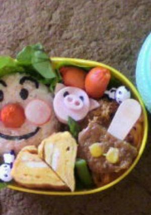 ☆保育士が作るキャラ弁☆アンパンマン-レシピのメイン写真