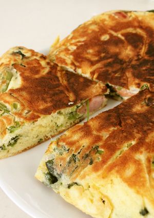 ランチ！ほうれん草ソーセージホットケーキ-レシピのメイン写真