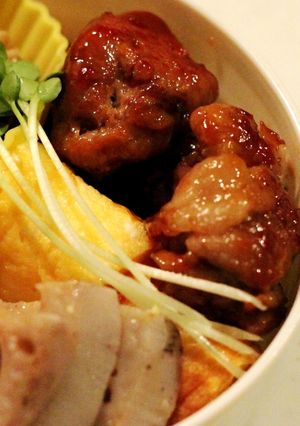 お弁当に♪豚こま団子のオイスター炒め-レシピのメイン写真