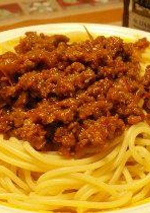 ミートソーススパゲティ-レシピのメイン写真