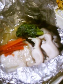 塩麹で♪白身魚(カレイ)のホイル蒸し☆-レシピのメイン写真
