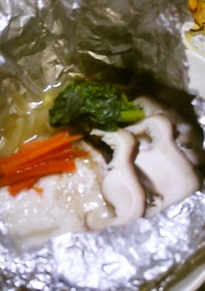 塩麹で♪白身魚（カレイ）のホイル蒸し☆-レシピのメイン写真