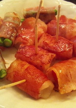 即席☆お弁当おつまみベーコン3種巻き♪-レシピのメイン写真