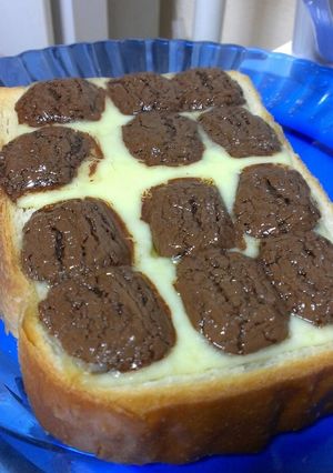 焼ガナッシュダースチョコチーズトースト♡-レシピのメイン写真