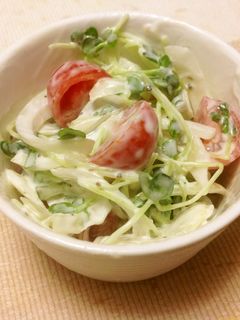 カイワレ&ミニトマトのヨーグルトサラダ-レシピのメイン写真
