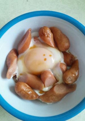 簡単♪ウインナー目玉焼き-レシピのメイン写真