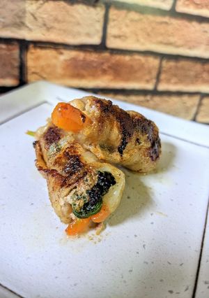 ほうれん草と人参の肉巻き♪-レシピのメイン写真