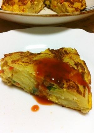 スパニッシュオムレツ♪-レシピのメイン写真