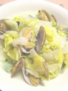 あさりと白菜の蒸し焼き-レシピのメイン写真