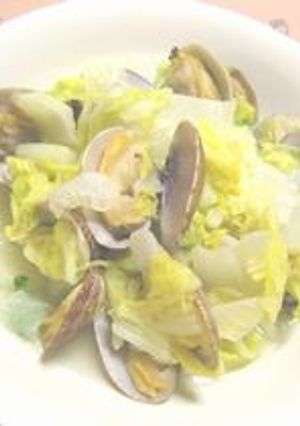 あさりと白菜の蒸し焼き-レシピのメイン写真