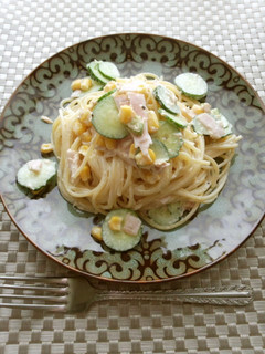 ウチのいつものスパサラ-レシピのメイン写真
