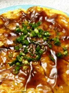 豆腐&もやし☆あんかけオープンオムレツ☆-レシピのメイン写真
