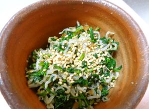 大根の間引き菜（大根の葉）とちりめん❖-レシピのメイン写真