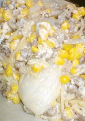 コーンとシメジのパスタ-レシピのメイン写真
