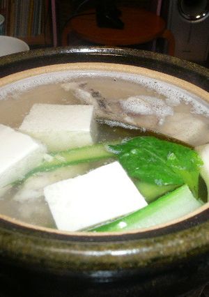 鯛のアラ炙りの小鍋立て-レシピのメイン写真