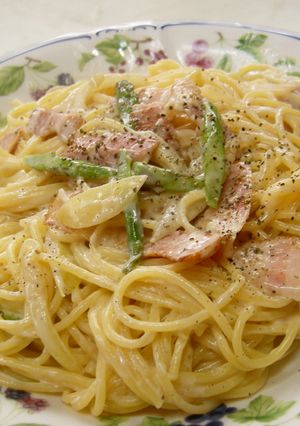 ひとりランチdeクリームパスタ♪-レシピのメイン写真