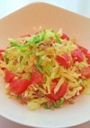 キャベツとひき肉のエスニックサラダ-レシピのメイン写真