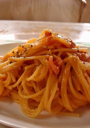 レンジで楽チン トマトクリームパスタ-レシピのメイン写真