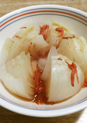 新タマネギのレンチン蒸し-レシピのメイン写真
